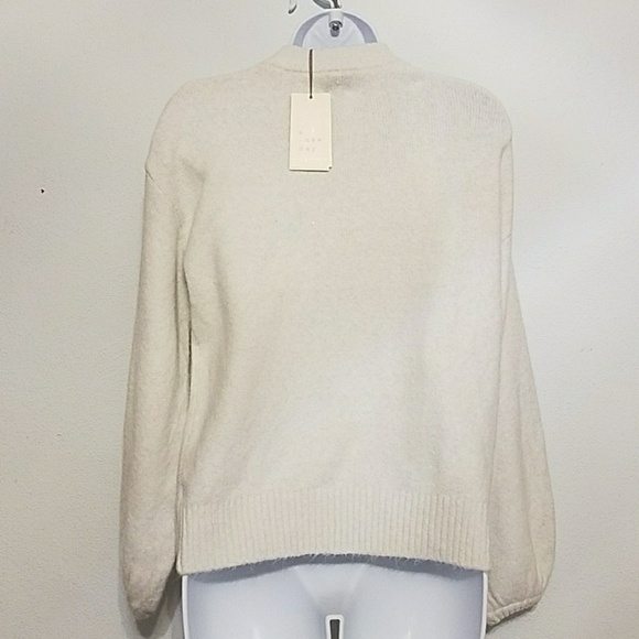 NWT A New Day sz S sweater w/gems & elastic sleeve - Picture 2 of 4